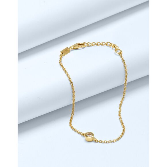 Madewell Jewelry - Madewell Demi-Fine Bezel Set Station Bracelet - NWT